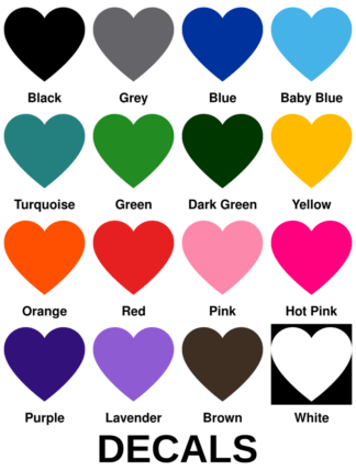 Heart Decals